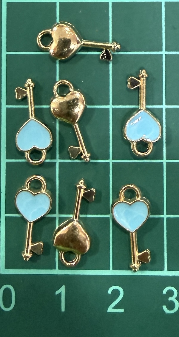 Charm Key Blue